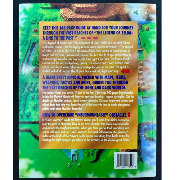 1992 The Legend of Zelda: A Link to the Past, Nintendo Player's Guide With Map - Picture 2 of 14